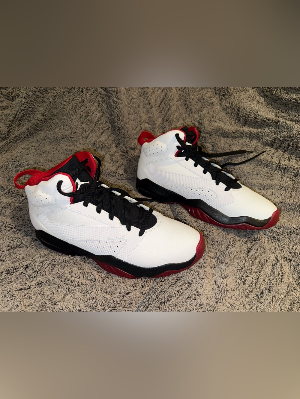 Nike Men's Air Jordan Retro Lift Off White Black Red Shoes AR4430-106 (Size 12)